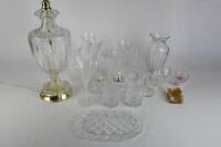 GLASSWARE: A large collection of various glassware