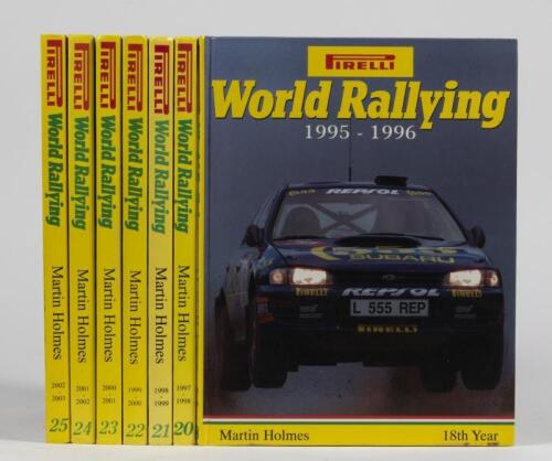 PIRELLI WORLD RALLYING: A group of 'Pirelli World Rallying' hardcover books