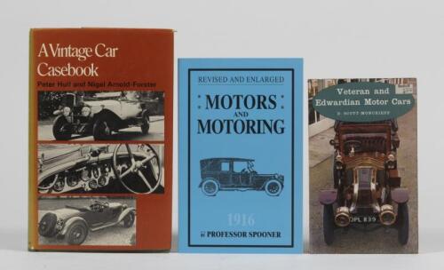 VINTAGE/VETERAN: A small group of books detailing Veteran and Vintage motor cars