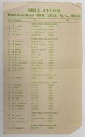AUSTRALIAN SPORTING CAR CLUB: A 1950 Australian Sporting Car Club Ltd Hawkesbury Hill, Hill Climb Souvenir Programme - 2