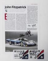 PORSCHE: Three Porsche related items. John Fitzgerald and Walter Rohrl signatures