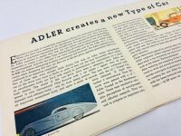 ADLER: A pair of Sales Brochures for the Trumpf Junior and the 2.5-litre [Location: Sydney] - 8