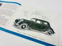 CITR&Ouml;EN: A pair of Sales Brochures for the 12CV and 15CV models [Location: Sydney] - 5