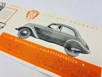 PEUGEOT: A group of three Sales Brochures featuring models for the 1938 model year including the 202, 302 and 402 [Location: Sydney] - 4