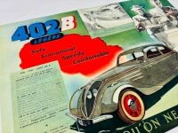 PEUGEOT: A pair of Sales Brochures featuring models for the 1939 model year including 202 and 402, together with a 1939 price list [Location: Sydney] - 4