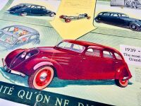 PEUGEOT: A pair of Sales Brochures featuring models for the 1939 model year including 202 and 402, together with a 1939 price list [Location: Sydney] - 6