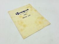 PEUGEOT: A pair of Sales Brochures featuring models for the 1939 model year including 202 and 402, together with a 1939 price list [Location: Sydney] - 8