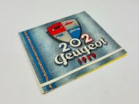 PEUGEOT: A pair of Sales Brochures featuring models for the 1939 model year including 202 and 402, together with a 1939 price list [Location: Sydney] - 11