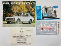 PEUGEOT: A quantity of literature featuring various models [Location: Sydney]