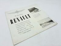 RENAULT: A group of three Sales Brochures for various 4-cylinder and 6-cylinder models [Location: Sydney] - 2