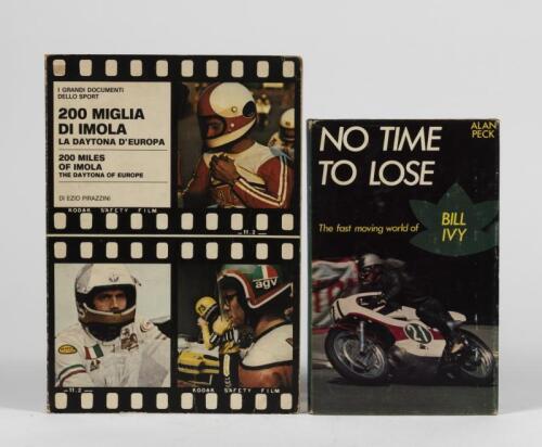 MOTOR CYCLES: Two period motor cycle books. '200 MIGLIA DI IMOLA' softcover book by Di Ezio Pirazzini. Signed