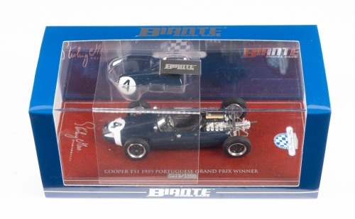 COOPER T51: A limited edition '0219/1500' 1:43 scale Biante Cooper T51 1959 Portugese Grand Prix Winner as raced by Stirling Moss, within box
