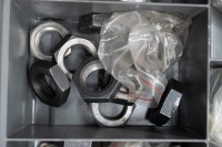 HEWLAND: A double sided plastic case containing Hewland gearbox spare parts and set-up parts, no gears - 8