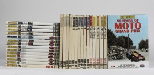 MOTOCOURSE: Twenty-nine consecutive editions of 'Motocourse' annuals, years 1976-77 to 2004/2005