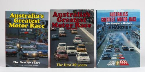 AUSTRALIA'S GREATEST MOTOR RACE: Three hardcover editions of 'Australia's Greatest Motor Race'
