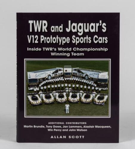 JAGUAR: 'TWR and Jaguar's V12 Prototype Sports Cars - Inside TWR's World Championship Winning Team' hardcover book by Allan Scott