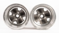 WOBBLY WHEELS: Two unused alloy wobbly racing wheels, 7.5 inch width - 5