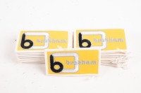 PATCHES: A group of reproduced Brabham cloth patches, all 8.5cm width