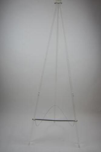 EASEL: A large acrylic easel, 178cm high.