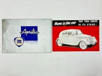 LANCIA: A pair of Sales Brochures for the Aprilia [Location: Sydney]