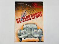 ALFA ROMEO: A Sales Brochure for the 6C 2500 Sport.