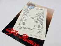 ALFA ROMEO: A Sales Brochure for the 6C 2500 Sport. - 4