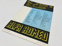 ALFA ROMEO: A pair of Sales Brochures for the 6C 2300B [Location: Sydney] - 5