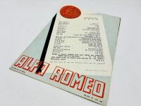 ALFA ROMEO: A pair of Sales Brochures for the 6C 2300B [Location: Sydney] - 9