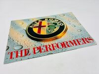 ALFA ROMEO: A pair of Sales Brochures for the Alfasud Sprint and 'The Performers' featuring various models from the 1980s [Location: Sydney] - 9
