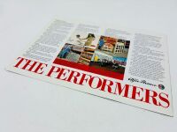 ALFA ROMEO: A pair of Sales Brochures for the Alfasud Sprint and 'The Performers' featuring various models from the 1980s [Location: Sydney] - 12