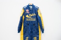 BAR HONDA: A BAR Honda racing suit, dated 2005, in 555 Tobacco blue & gold livery, made by Alpinestars, label marked 'Driver 23 54 LO - Team BAR Honda F1' - 3