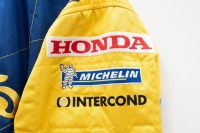 BAR HONDA: A BAR Honda racing suit, dated 2005, in 555 Tobacco blue & gold livery, made by Alpinestars, label marked 'Driver 23 54 LO - Team BAR Honda F1' - 4