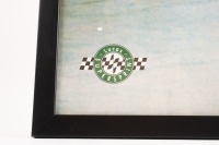 JAGUAR: An original 1988 Sandown poster featuring the Silk Cut Jaguar, framed and glazed, 60cm high, 43cm wide. - 2