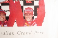 AUSTRALIAN GP: Three copies of 'Celebrating the First Five Years of the Australian Grand Prix', wide format poster featuring portraits of the first five winners of the Australian Grand Prix at Albert Park - 6