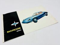 BRITISH SPORTS CARS: A pair of Sales Brochures featuring the Marcos 1800GT and the Morgan 4-4 [Location: Sydney] - 2
