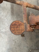 SIDECAR: A Goulding sidecar frame with wheel and mudguard believed to be a Dusting sidecar guard - 2