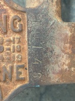 SIDECAR: A Goulding sidecar frame with wheel and mudguard believed to be a Dusting sidecar guard - 8