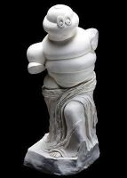 &lsquo;VENUS DE MICHELIN&rsquo; one-off sculpture created in Hydrostone- by renowned Australian Artist /Sculptor Terry Lawrie [Location: Melbourne]