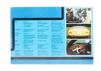 MONTEVERDI: An early 1970s Monteverdi High Speed 375 S two page wide format sales brochure, multilingual [Location: Melbourne] - 2