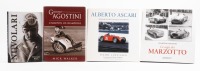 ITALIAN DRIVERS: Four hardcover books relating to Italian racing car drivers, riders & families [Location: Melbourne]