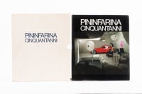 PININFARINA: 'Pininfarina Cinquantanni', published by Pininfarina 1980, hardcover book in slipcase [Location: Melbourne]