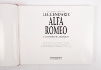 ALFA ROMEO: 'Leggendarie - Alfa Romeo Da Collezione' by Luciano Greggio, hardcover book in illustrated slipcase, published 1992 [Location: Melbourne] - 2
