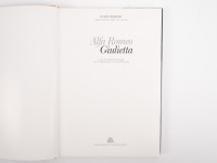 ALFA ROMEO: 'Alfa Romeo Giulietta (Le Auto Classiche)' by Tito Anselmi, hardcover book, published 1985 [Location: Melbourne] - 2