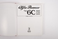 ALFA ROMEO: 'Alfa Romeo Tipo 6C 1500 / 1750 / 1900' by Angela Cherrett, hardcover book, published 1989 [Location: Melbourne] - 2