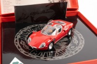 ALFA ROMEO: A Minichamps 1:43 scale 1968 Alfa Romeo Tipo 33 Stradale in red presented in special box containing vehicle information and small booklet [Location: Melbourne] - 2