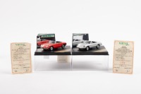 ALFA ROMEO: Two Vitesse Models 1:43 scale Alfa Romeo Spider models in original perspex cases [Location: Melbourne]