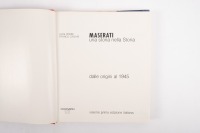 MASERATI: 'Maserati - Una Storia Nella Storia' by Luigi Orsini & Franco Zagari, hardcover book, published 1980 [Location: Melbourne] - 2
