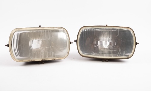 MASERATI: A pair of Maserati 5000 GT headlamps, Cibie lenses [Location: Melbourne]