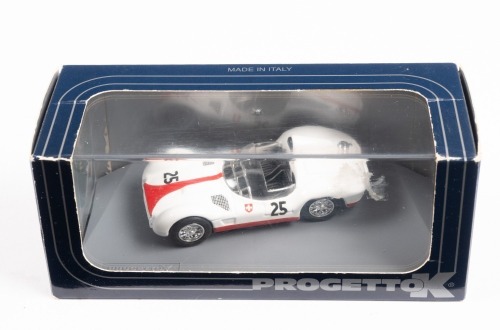 MASERATI: A Progetto K 1:43 scale 1960 Maserati Tipo 61 'Birdcage' in white paintwork in original box [Location: Melbourne]