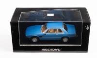 MASERATI: A Minichamps 1:43 scale 1982 Maserati Kyalami in light blue paintwork in original box [Location: Melbourne]